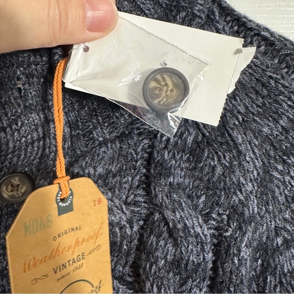Weatherproof Vintage sweater, XL, NEW. Mock neck, chunky cable knit, fisherman - Picture 6 of 14